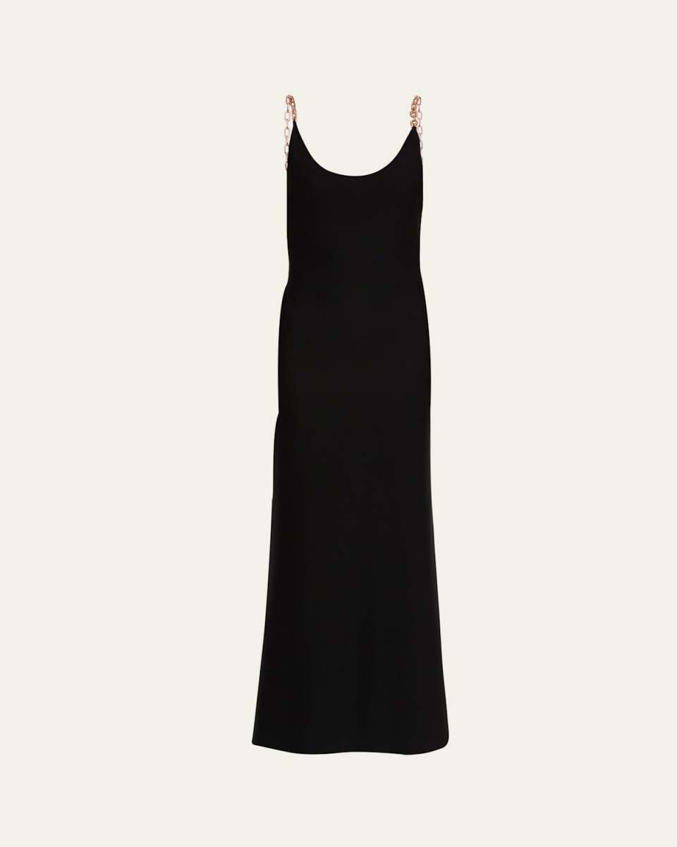 Adeona Long Chain-Strap Dress